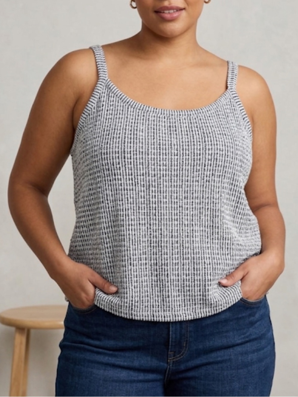 154. NWT LOFT Textured Knit Tank Top Size XXL